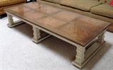 Lane burled top coffee table