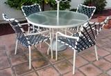 Alumont patio table and chairs
