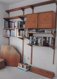 Parts of mid-century wall unit. Oak. 