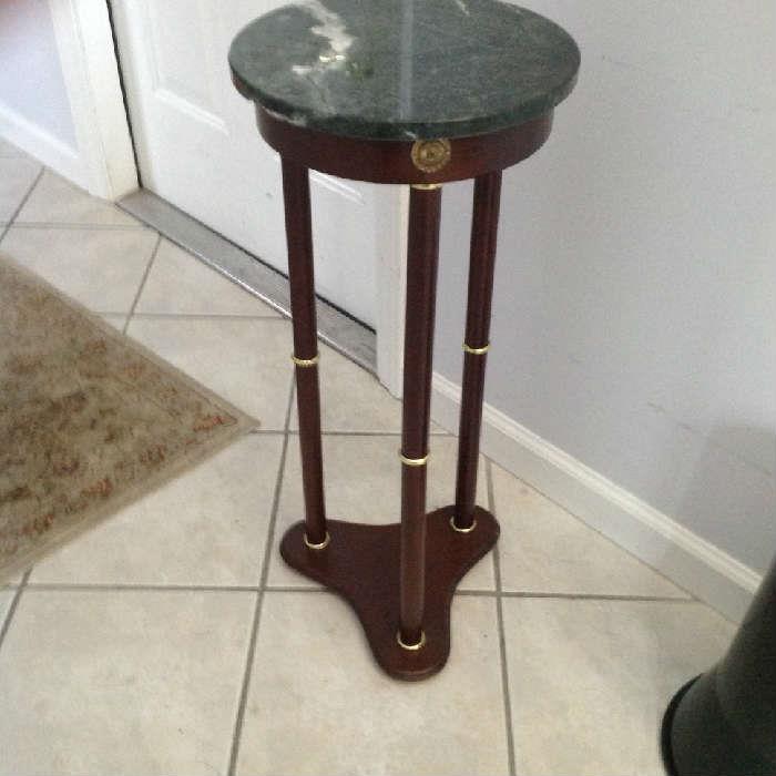 Marble Top Plant Stand $ 40.00