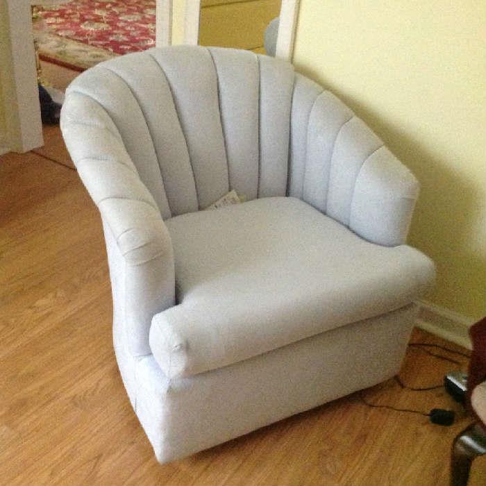 Upholstered Scoop Chair $ 50.00