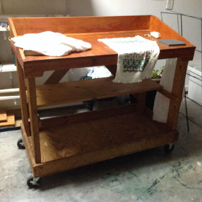 Rolling Work Table / Cart $ 80.00