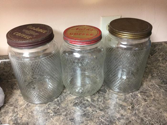 Nash's & Old Judge Coffee Jars