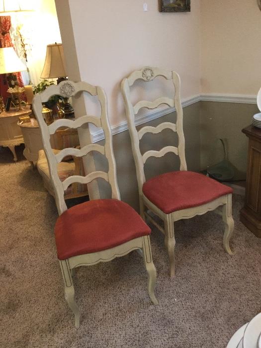 (8) French Style Dining Chairs