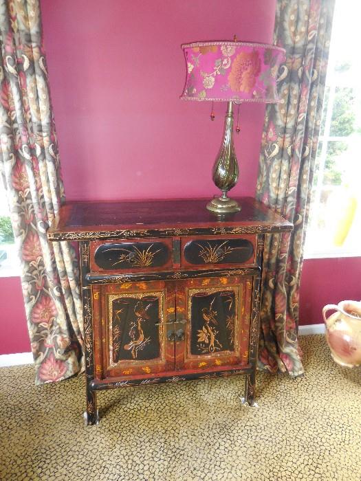 Gorgeous Chinese Hand Painted Cabinet