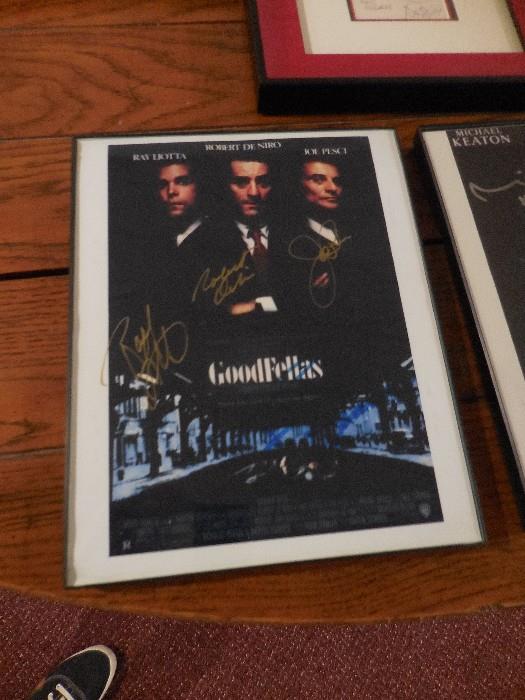 Good Fellas Autographed. Joe Pesci, Ray Liotta, Robert Denario Signed Program From Movie