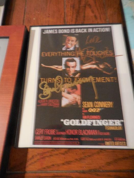 Sean Connery, Director Signed Program from Movie. Goldfinger