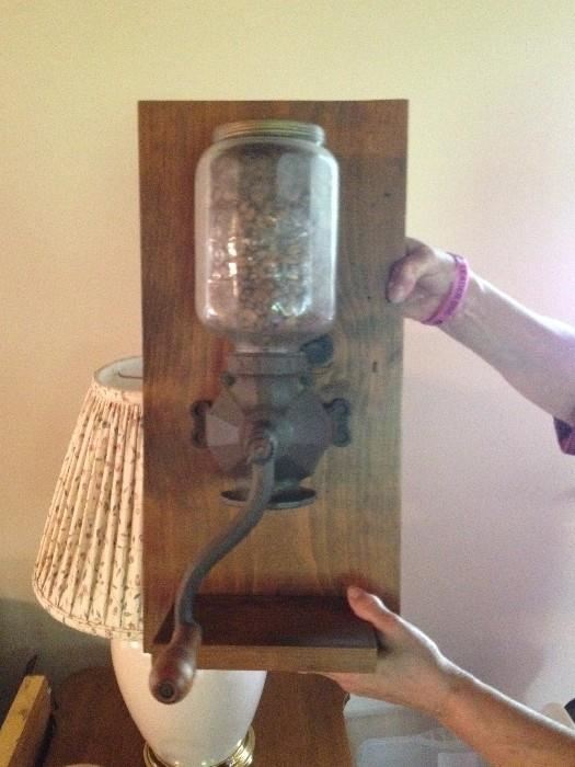 mounted coffee grinder