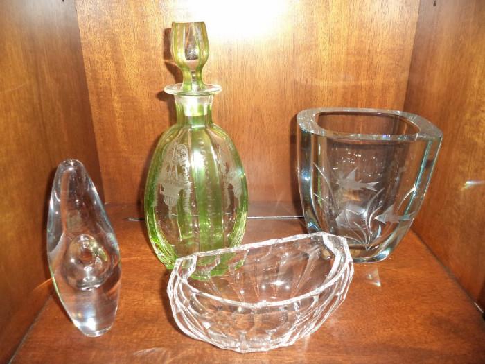 Steuben, Orrefors & Czech glass