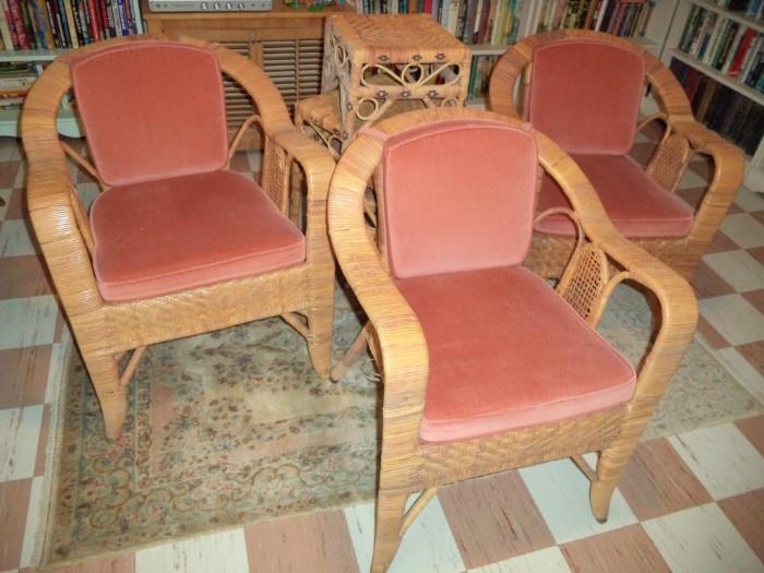 wicker chairs & tables