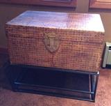 "Calligraphy" trunk on metal stand - purchased at Del-Teet in Sept. 2014