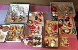 Assorted Christmas ornaments including some by Christopher Radko, others made in Germany