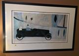 "Green Car", print by Annora Spence (British, b. 1963), edition of 295.