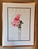 "Mandevilla", 1991 lithograph by Gary Bukovnik, edition of 194, image size 17" x 26".