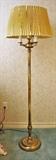 Tall brass lamp