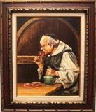 Monk paintiing signed lower right