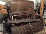 Entire interior of vintage Ford F-150 