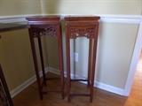 PAIR OF ROSEWOOD PEDESTALS