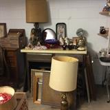 Lamps, coca cola trays