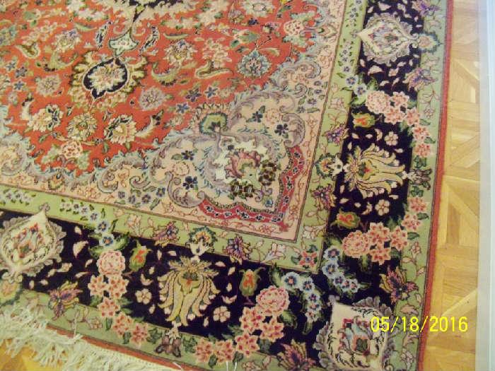 close up of rug