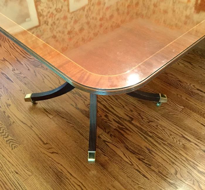 Beautifully banded dining room table