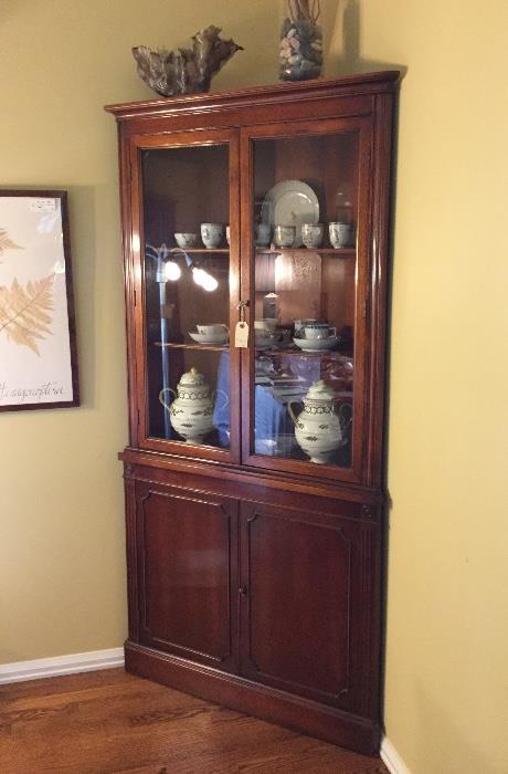 Mahogany Corner Cabinet (Pair)