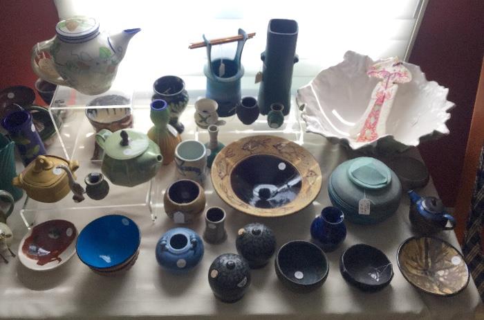 Large collection of Studio pottery including many listed artist.