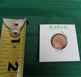 FDC004 Blank Off-Center Error Lincoln Penny
