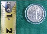 FDC018 One 1945-D Walking Liberty Half Dollar Silver Coin
