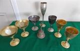 FDC125 Unique Gold Tone Spain Brass Chalices & More
