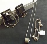 FDC167 Silver Earrings, Charm Bracelet, Necklace & Pendant
