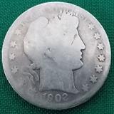 FDC066 One 1902 Barber Silver Half Dollar
