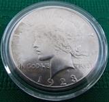 FDC067 One 1923 Silver Peace Dollar
