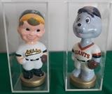FDC102 Collectible Giants & Athletics Ceramic Bobbleheads
