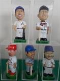 FDC107 Lot of Five Bobble Dobbles Collectible MLB Bobbleheads

