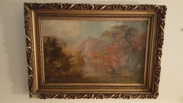Circa 1860 Hudson River Painting