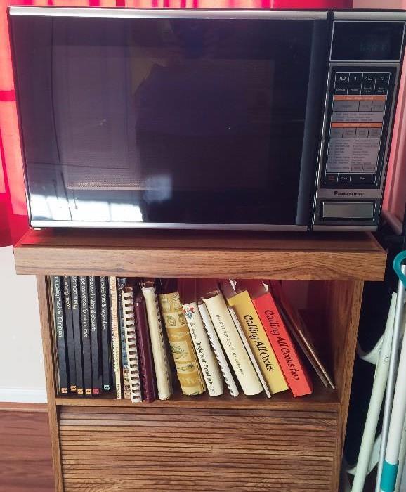 Panasonic Microwave, Microwave Stand, Vintage Cookbooks