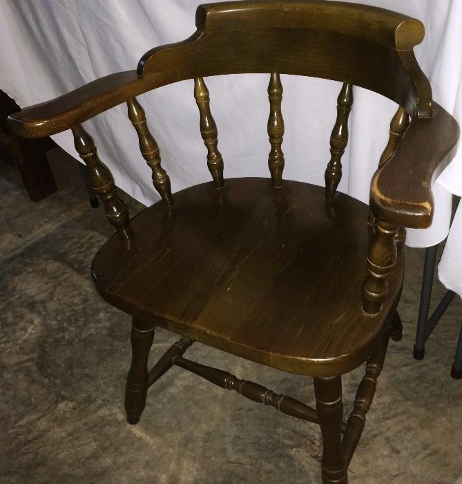 Vintage Sturdy Wooden Chair