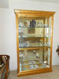 Curio cabinet filled with chatckeys