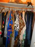 Women's clothing....racks and racks...L, XL, XXL....vintage and retro!!