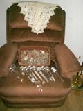 Recliner....crystal pieces