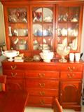 Mahogany china hutch