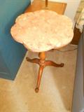 marble topped end table
