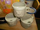 Set of 4 mustache cups!!