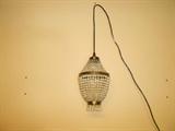 Vintage crystal swag lamp