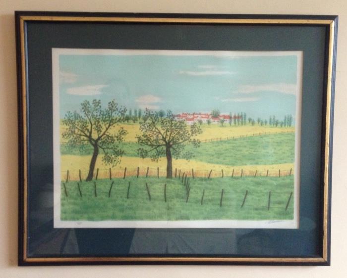 Original Lithograph signed by Maurice Loirand