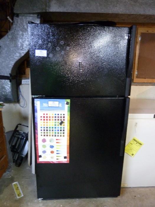 Black refrigerator