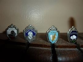 Spoon collection and wall display shelf