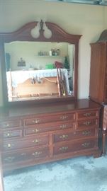 Dresser and mirror