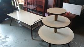 Vintage towering end table